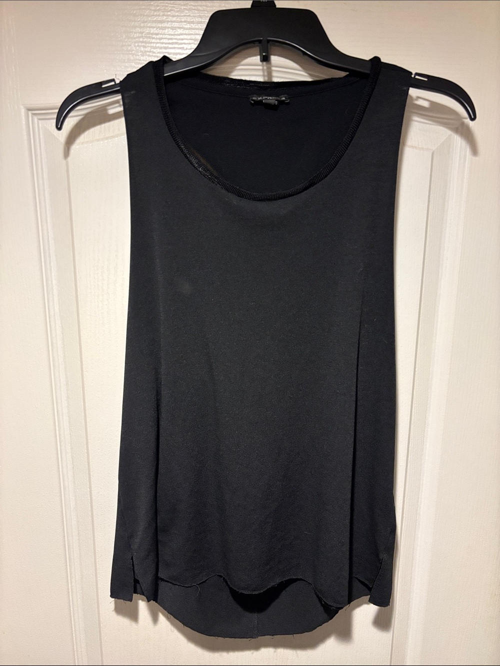 Women’s Black Sleeveless Tank Top - sexy open back
